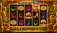 Screenshot von Book of Ra Temple of Gold mit überarbeiteter Grafik